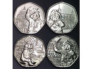 Preview of the first image of full set Paddington bear 50P COINS.