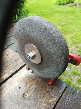 Image 2 of Vintage Hand operated Grinding Wheel