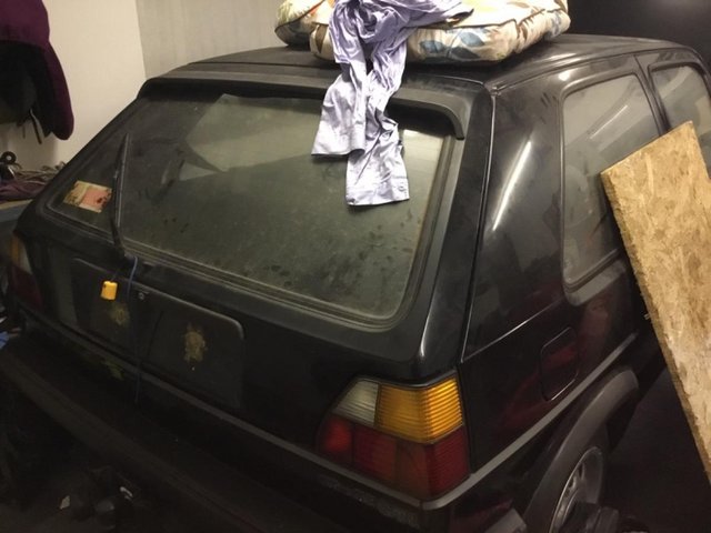 Preview of the first image of Vw golf mk2 gti black barn find.