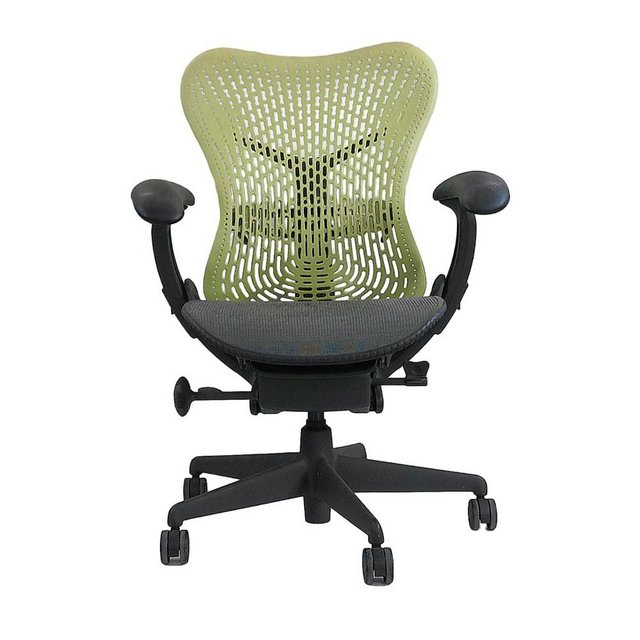 Preview of the first image of Herman Miller: Mirra Task Chair - Yellow Back.