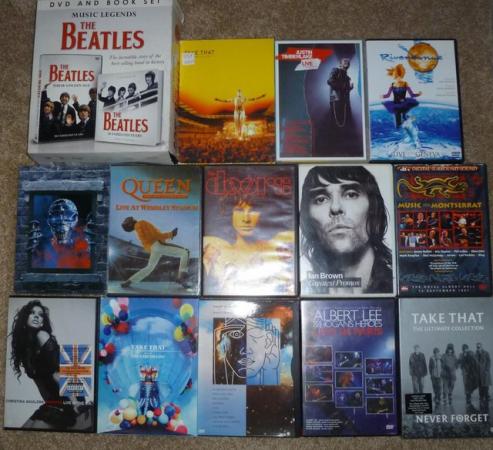 Image 1 of Joblot of Music DVD’s, around 17 in total