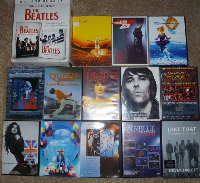 Preview of the first image of Joblot of Music DVD’s, around 17 in total.