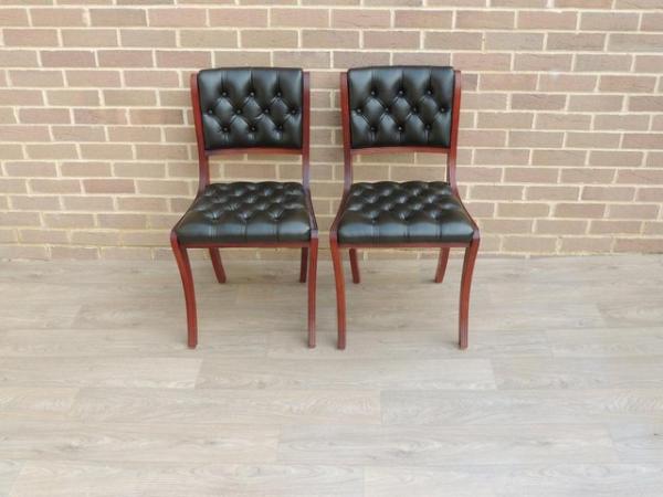 Image 10 of 6 Beresford & Hicks Chesterfield Dining Chairs (UK Delivery)