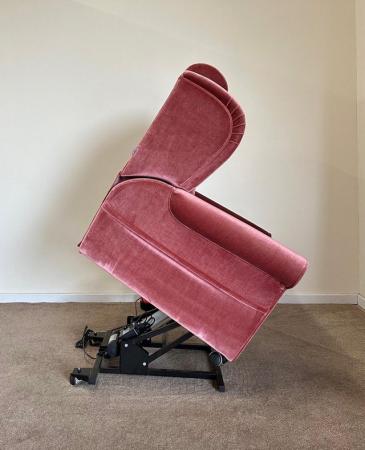 Image 16 of LUXURY ELECTRIC RISER RECLINER ROSE PINK CHAIR ~ CAN DELIVER