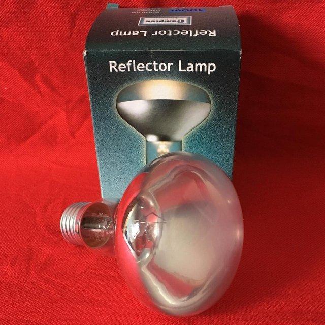 Preview of the first image of R80 100 Edison reflector lamp, boxed..