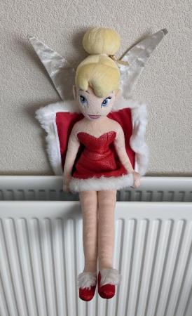 Image 2 of Disney Store Tinkerbell Christmas Fairy Plush Doll      BX43