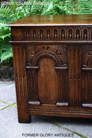 Image 66 of A TITCHMARSH & GOODWIN CARVED OAK BLANKET CHEST BOX TRUNK