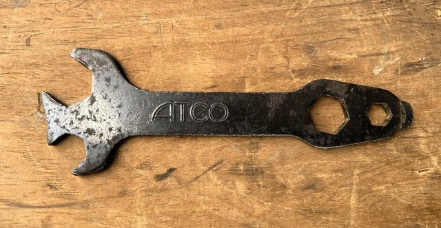 Preview of the first image of RARE ATCO SPANNER LAWNMOWER VINTAGE MOWER TOOL WRENCH TOOLS.