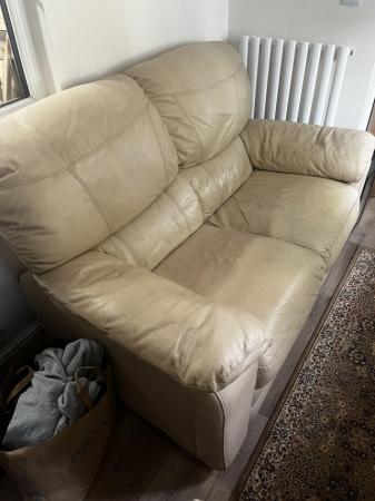 Image 1 of 2 x 2 seater leather sofas