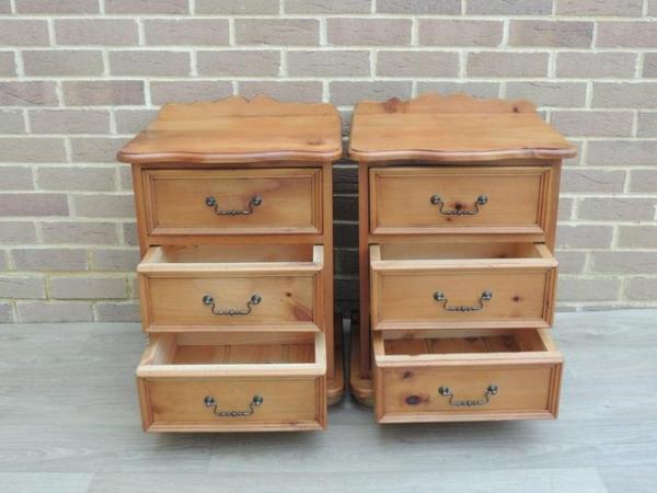 Image 4 of Pair of Welsh Pine Bedside Tables - very strong (UK Delivery