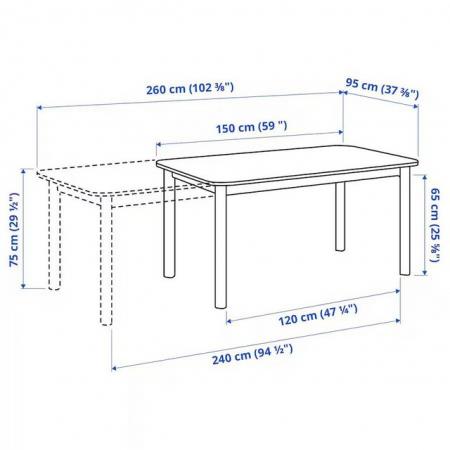 Image 1 of IKEA Strandtorp Extendable Dining Table