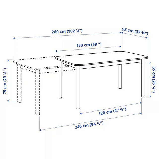 Preview of the first image of IKEA Strandtorp Extendable Dining Table.