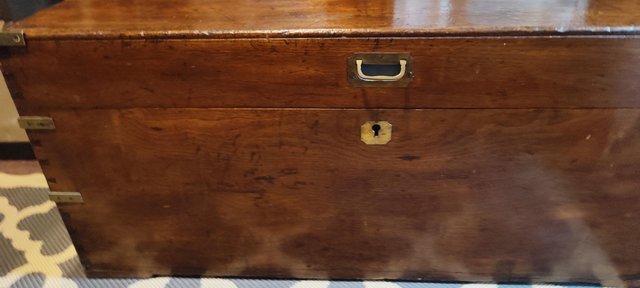 Image 2 of Victorian Camphor wood travelling chest