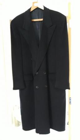 Image 1 of Mens full length black Cashmere Coat