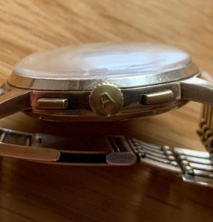 Image 5 of 1960s 9ct Gold Avia Chronograph Watch/ 9ct Gold Bracelet