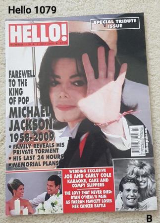 Image 1 of Hello Magazine 1079 - Michael Jackson Farewell to King Pop