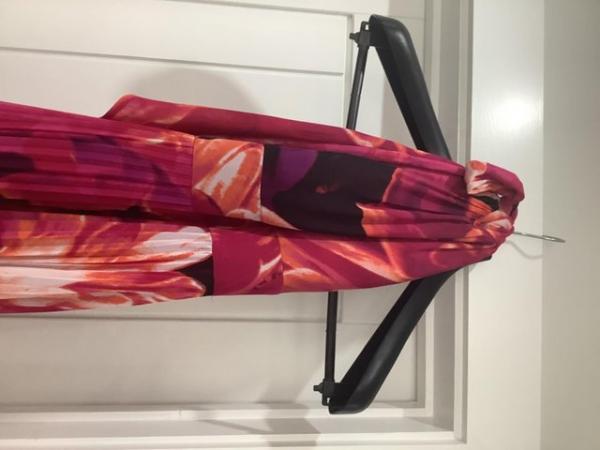 Image 2 of Bright coloured halter dress very long to floor Eliza J 10