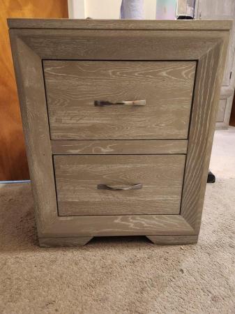 Image 3 of Solid oak single wardrobe set in grey