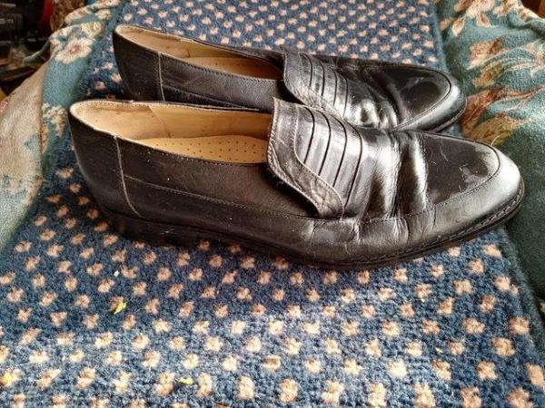 Image 2 of Leather Slip on Mens Shoes size 8