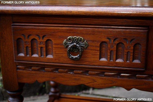 Image 14 of OLD CHARM LIGHT OAK TWO DRAWER COFFEE TABLE TV UNIT STAND