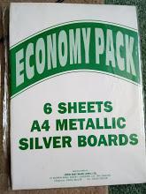 Image 2 of New A4 Metallic Gold and SIlver boards packs of 6