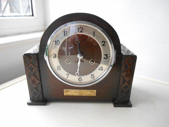 Preview of the first image of FHS striking mantle clock dated 1938.