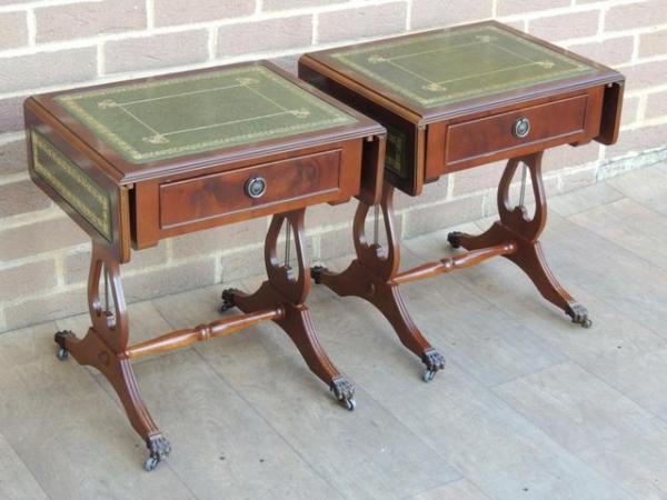 Image 2 of Pair of Extendable Side Tables (UK Delivery)