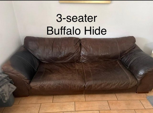 2 & 3 Seater Buffola Hide Sofas — photo 2 of 2