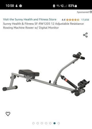 Image 5 of Rowing machine by Sunny Health & Fitness