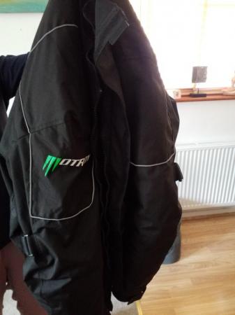 Image 3 of Motorbike jacket armoured waterproof lined, used twice cordu