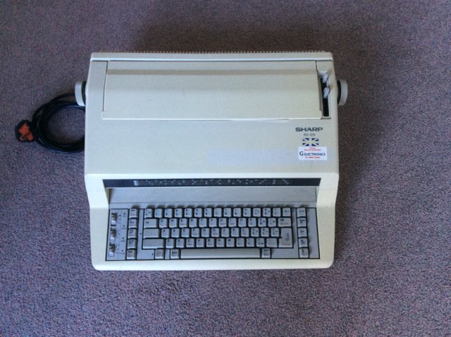 Preview of the first image of Sharp Electronic Typewriter Model XQ-315.