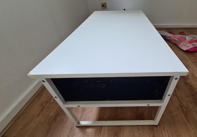 Image 2 of White Coffee Table/unit/TV unit with lift up Storage