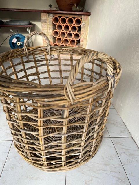 Preview of the first image of Log / Display / Laundry / Decorative Open Weave Basket.
