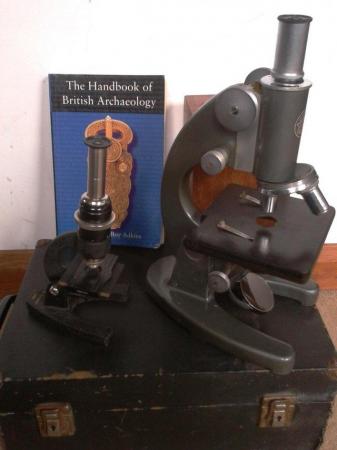 Image 2 of 2 Microscopes,Archaeology, Archaeologist fieldwork
