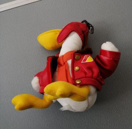 Image 2 of Duck Soft Toy Pilot. Size: 9.1/2" Tall.