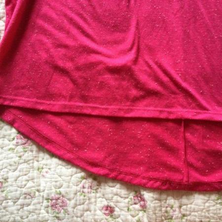 Image 6 of Size 8 Pink Textured Long Sleeve Shirt-Tail Top, As New