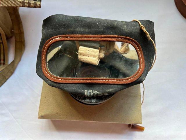Preview of the first image of WW2 RESPIRATOR IN BOX IN CANVAS BAG..