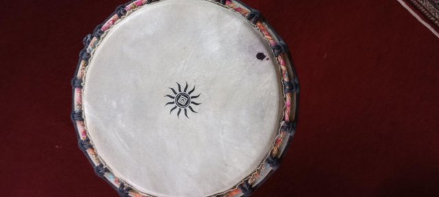 Preview of the first image of Natal Djembe Drum - 60x30cm very little use.