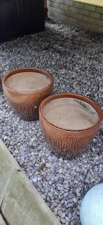 Image 2 of Large ceramic garden pots.