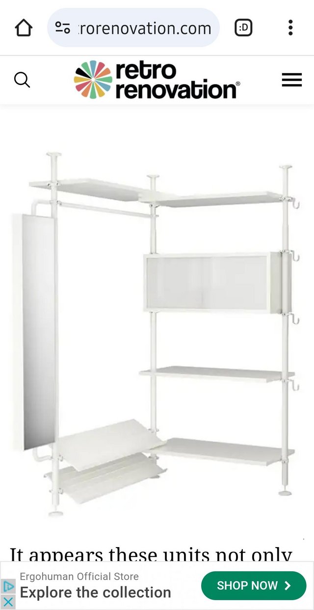 Preview of the first image of IKEA Stolmen Modular Wardrobe system.