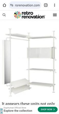 Image 1 of IKEA Stolmen Modular Wardrobe system