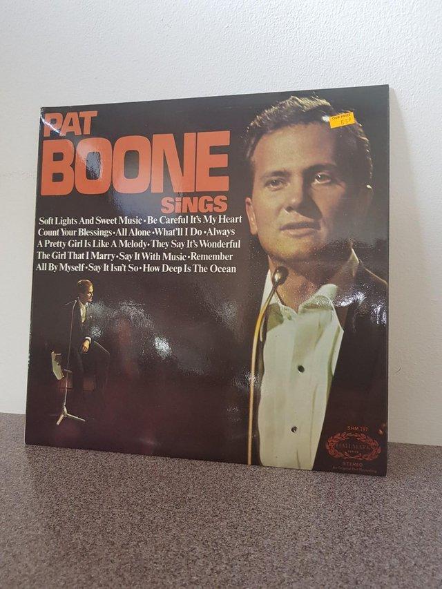 Preview of the first image of Pat Boone Sings 12” vinyl LP SHM 797 near mint.