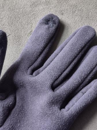Image 2 of Purple Gloves - Super Soft About Medium Sized- Clean And In
