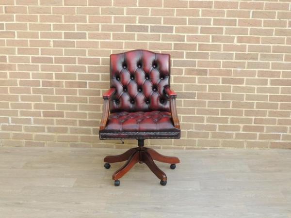 Image 2 of Gainsborough Chesterfield Ox Blood Chair (UK Delivery)
