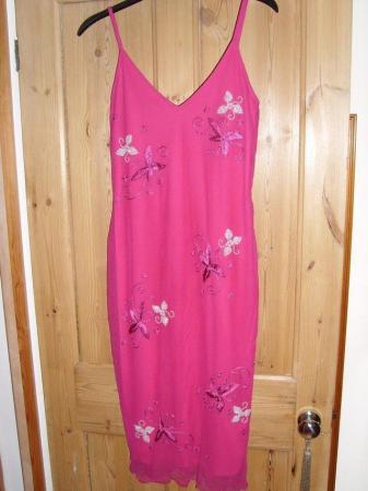 Image 1 of Maria Grachvogel Vintage Cerise Pink Dress – size 10