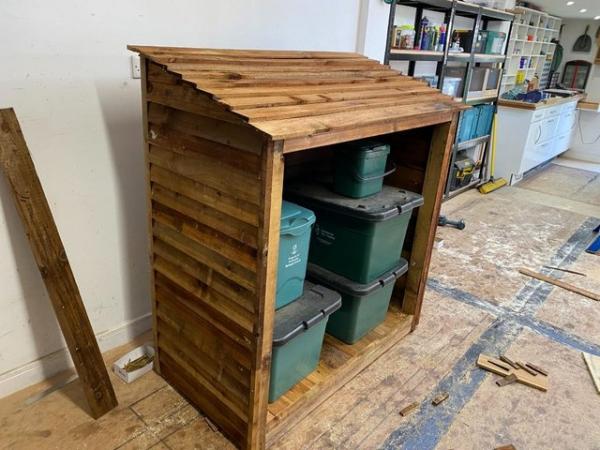 Image 8 of Recycling Store Storage Wooden Bin Shed