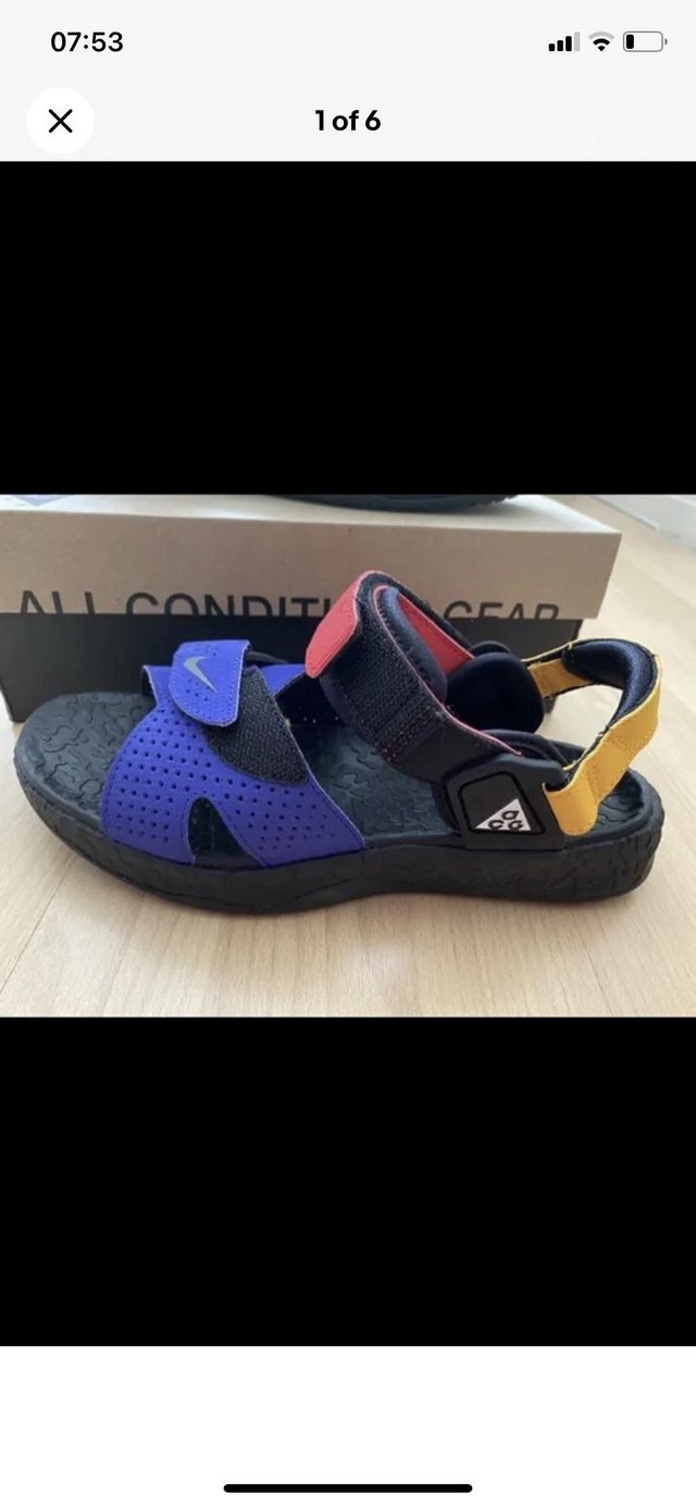 Preview of the first image of NIKE ACG SANDALS SIZE UK4.5 BRAND NEW COST £80.