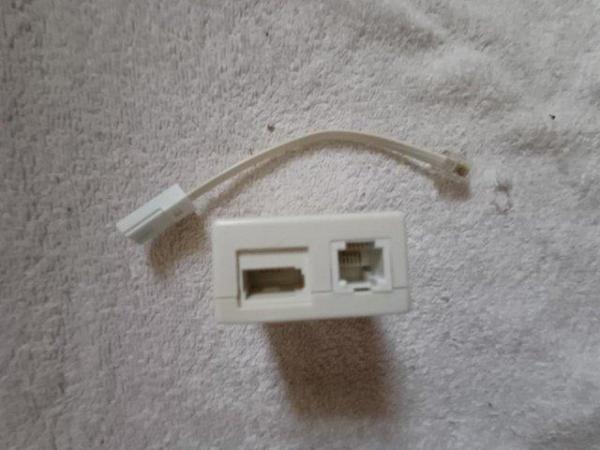 Image 1 of ADSL Interference  Connector Cable for Modem and Phone