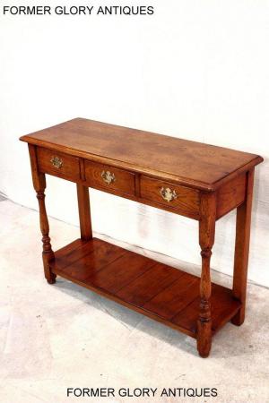 Image 53 of SOLID OAK HALL LAMP PHONE TABLE SIDEBOARD DRESSER BASE STAND