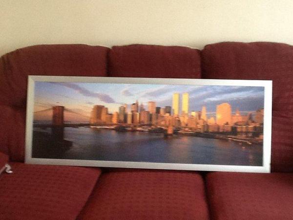 Image 2 of NEW YORK SKY LINE WALL PICTURE